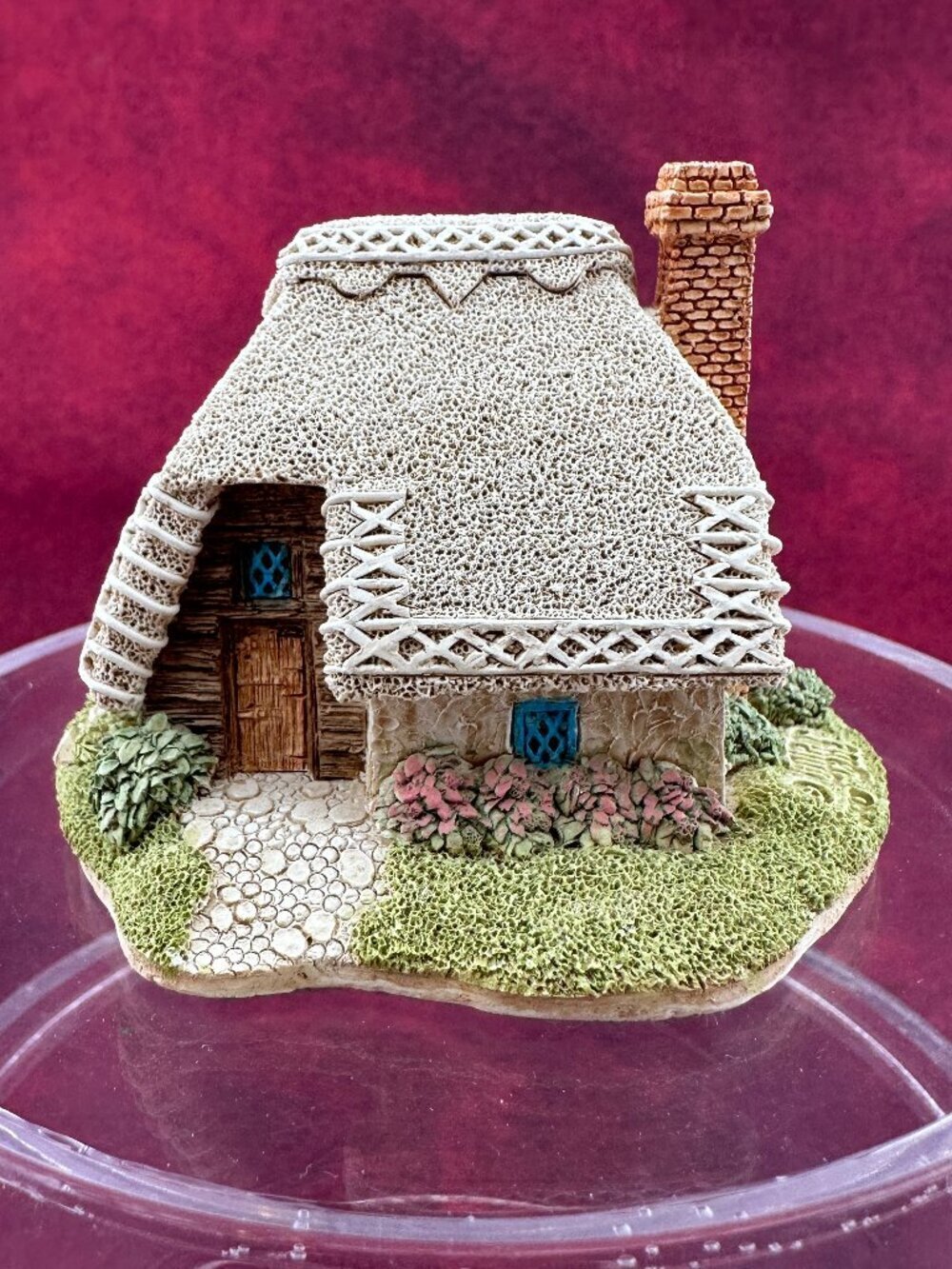 VINTAGE LILLIPUT LANE "STRAWBERRY COTTAGE" MINIATURE HANDMADE IN UK 1990 w/o BOX - Picture 4 of 11